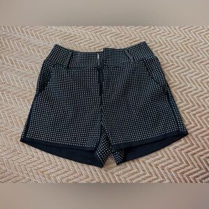 Judith March Black and White High Waist Shorts/Beaded